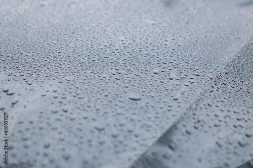Wet surface of car after car wash
