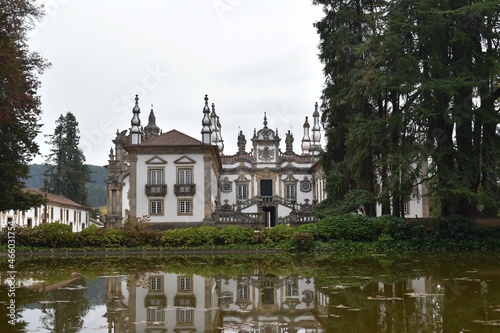 Mateus Palace in a placed called Vila Real in Portugal