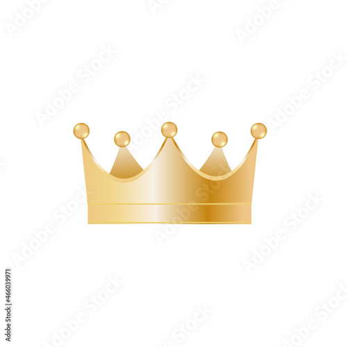 Obraz na płótnie Vector golden crown isolated on white background w salonie
