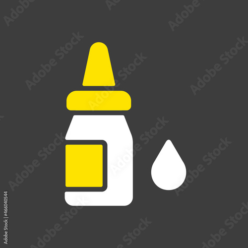 Eye drops vector icon. Nasal drops