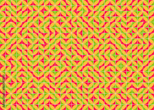 Abstract Geometric Pattern generative computational art illustration