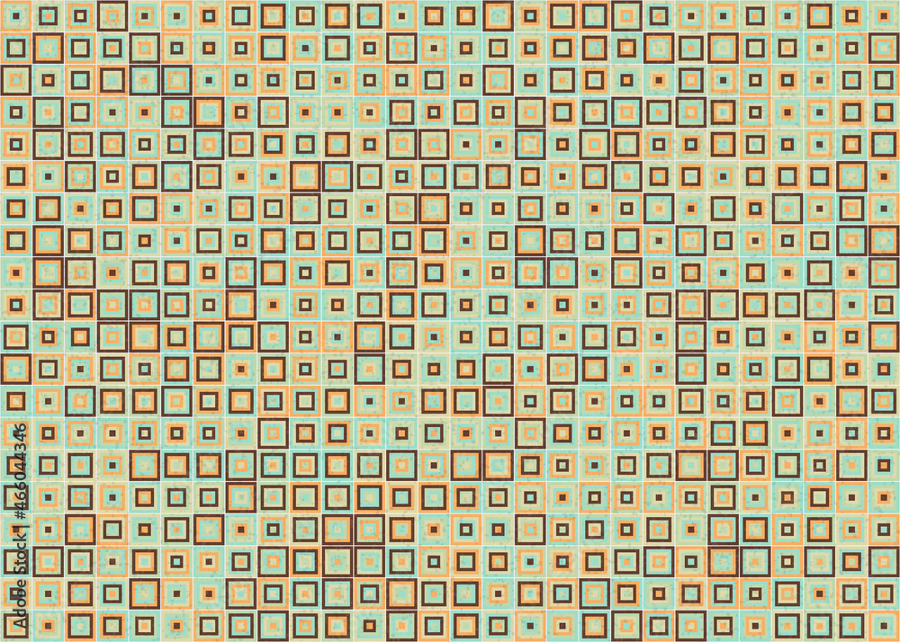 Fototapeta premium Abstract Geometric Pattern generative computational art illustration