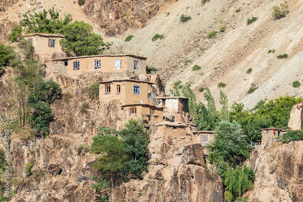 A village on the Panj River, on the border of Afghanistan and Tajikistan.