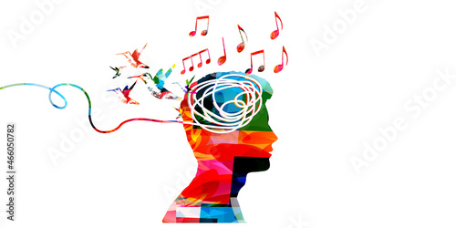 Puzzled mind. Confused thoughts. Mental exercise. Intelligence test. Critical thinking. Brain teaser. Complicated logic questions. Solution finding. Man's silhouette isolated vector illustration