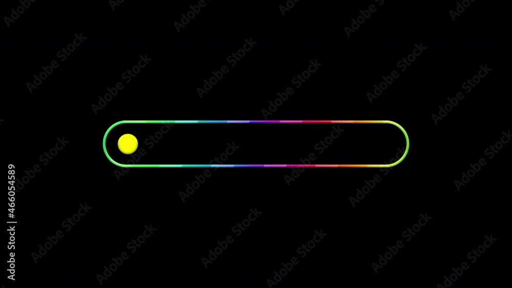Rainbow dots loading bar, loopable animation with alpha channel Rainbow dots loading bar, loopable animation with alpha channel
