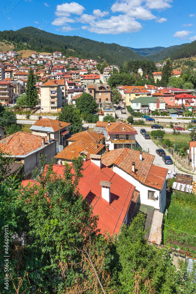 Center of the famous Bulgarian ski resort Chepelare, Bulgaria