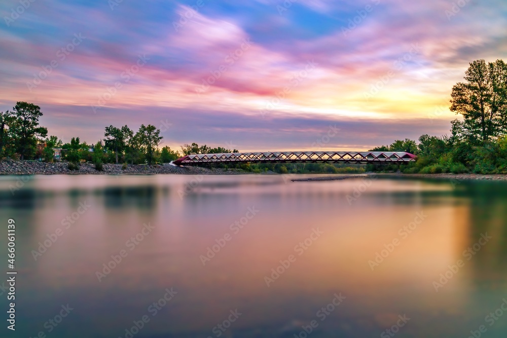Long Exposure Sunrise By The Peace Bridge