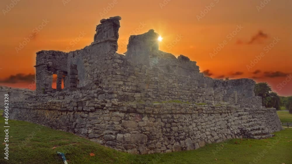 Tulum, great maya ruins in the yucatan peninsula, Mexico. 4k video time lapse. Tulum, great maya ruins in the yucatan peninsula, Mexico. 4k video time lapse.