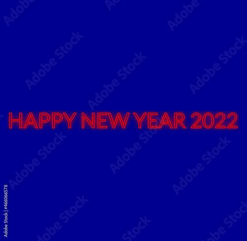 2022, happy new year 2022, neon happy new year2022 banner, happy  new year2022 vector.