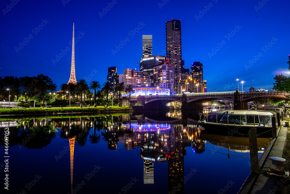 night view of the city