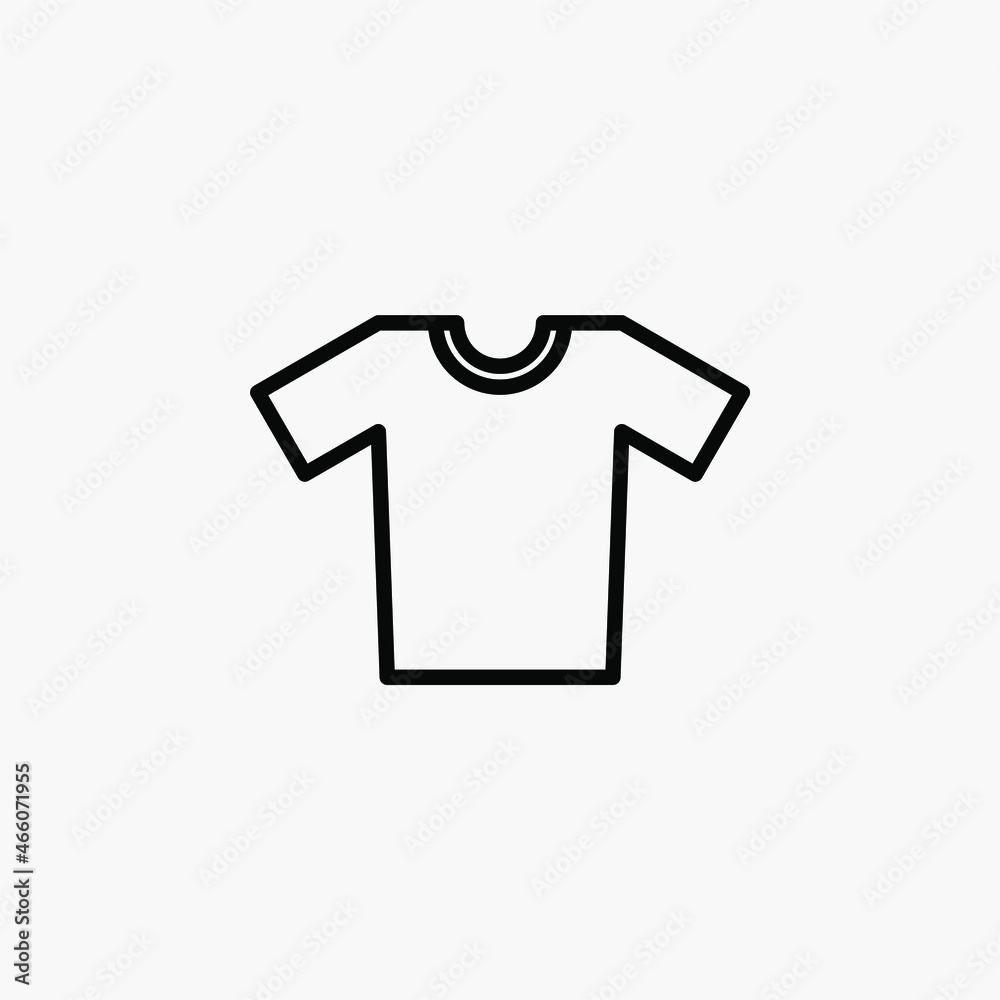Shirt line icon design concept Shirt line icon design concept