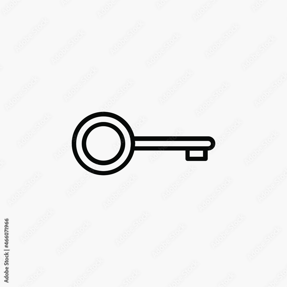 Key line icon design concept Key line icon design concept