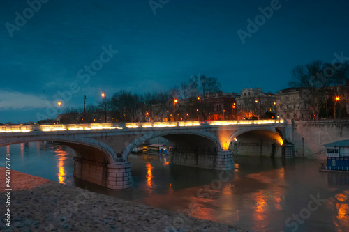 Rome Citysacpe Italy Evening River photo