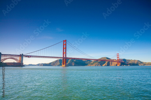 San Francisco Golden Gate Bridge Blue Sky  © Neil