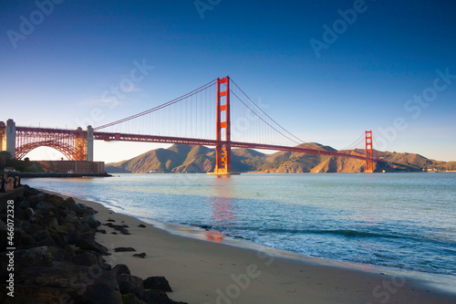Photography San Francisco Golden Gate Bridge Blue Sky
