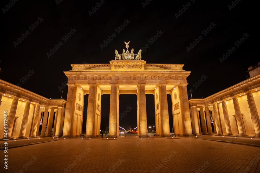 The Brandenburg Gate in Berlin at Night, Germany
Berlin, Germany. Monument 18th century 