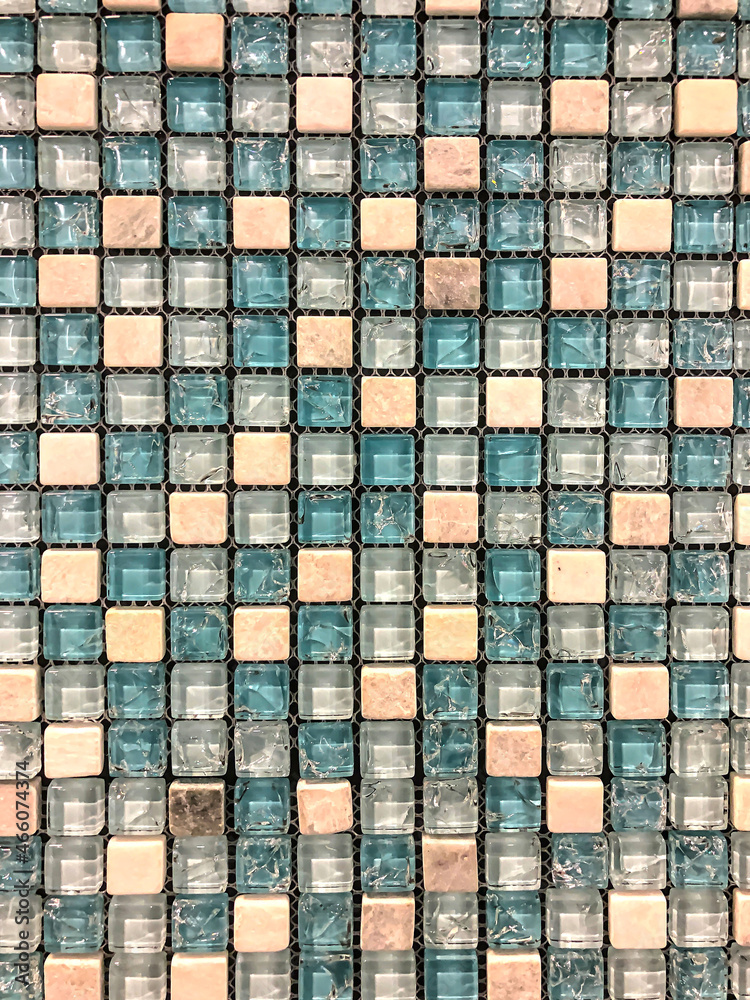 photo of ceramic tiles, mosaic close-up photo of ceramic tiles, mosaic close-up