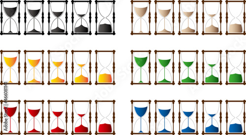 砂時計のイラスト素材集