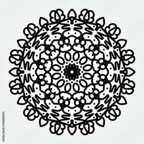 decorative concept abstract mandala illustration. EPS 10