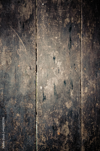 Vintage  black wood texture of old pine planks. Abstract black background with wood pattern.
