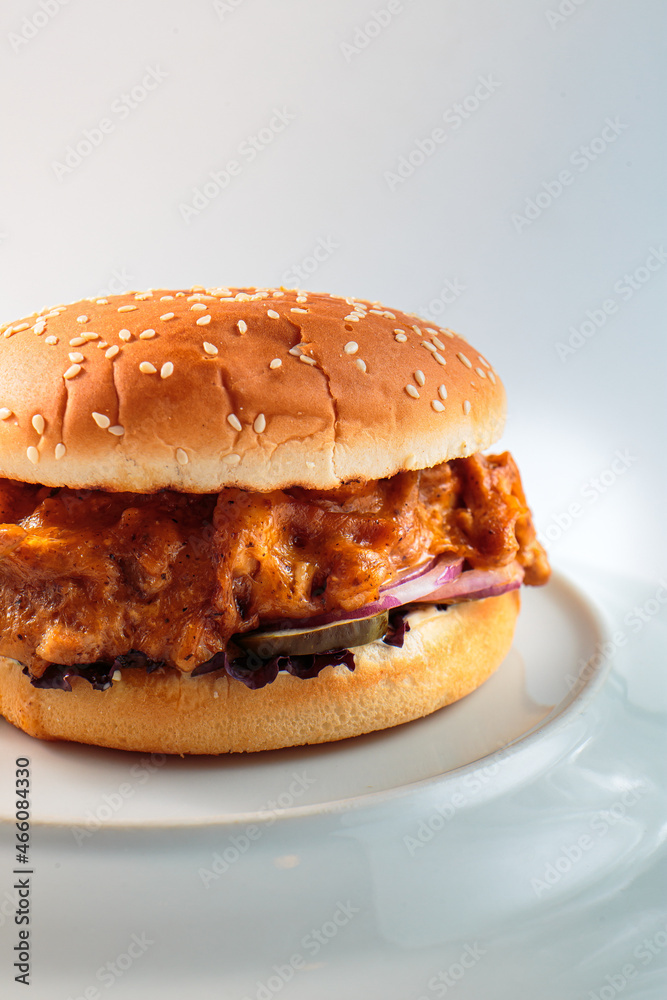 burger, hamburger on a white background