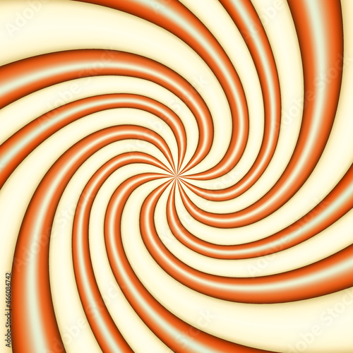 Round spiral sweet candy caramel background