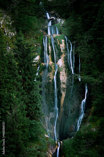 A part of horse's Waterfall in the rodnei mountains, maramures,  romania photo