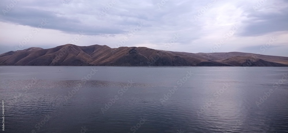 lake and mountains