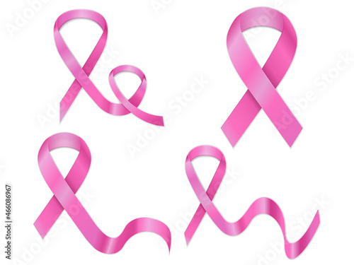 Breast cancer ribbon set
