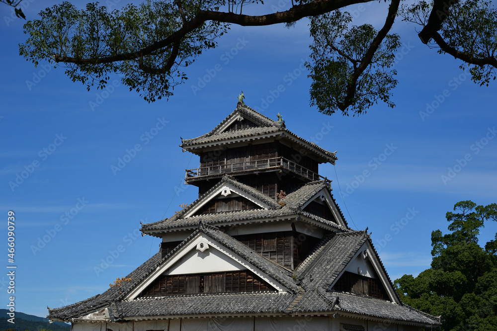 震災の傷跡が残る熊本城宇土櫓