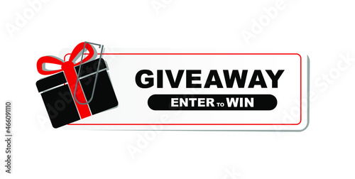 giveaway sign on white background	