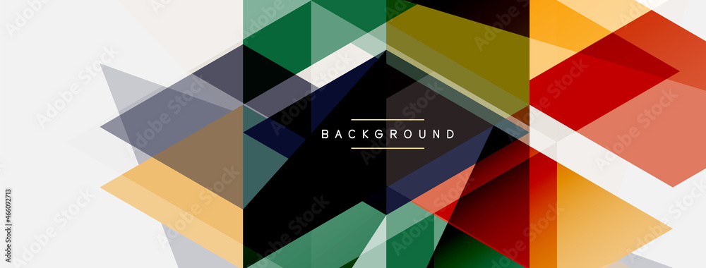 Mosaic triangles geometric background. Techno or business concept, pattern for wallpaper, banner, background, landing page Mosaic triangles geometric background. Techno or business concept, pattern for wallpaper, banner, background, landing page