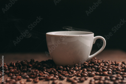 a cup of coffee espresso invigorating drink caffeine pattern
