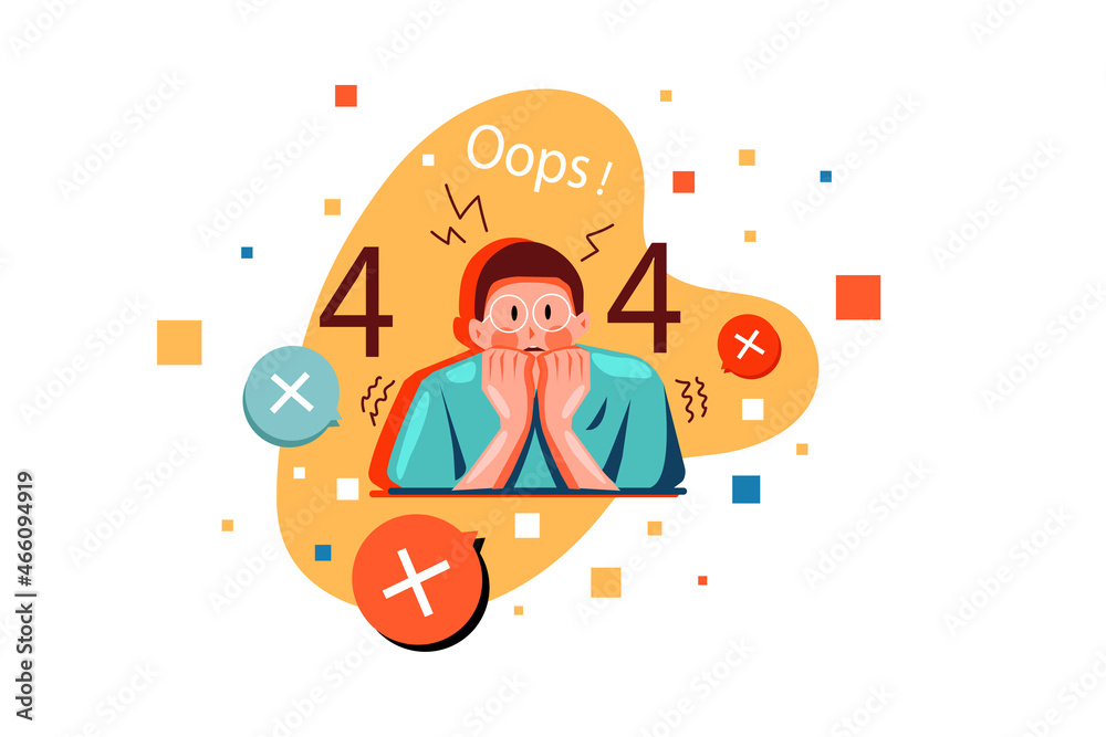 405 page not found Illustration concept. Flat illustration isolated on white background. 405 page not found Illustration concept. Flat illustration isolated on white background.