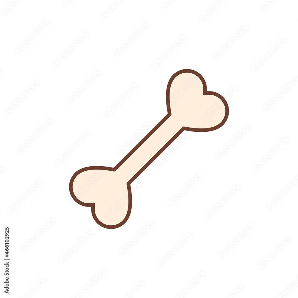 Bone icon. Vector clipart. Isolated illustration оn white background. Element for design on the theme of animals, dogs, health, vitamins and other uses. Bone icon. Vector clipart. Isolated illustration оn white background. Element for design on the theme of animals, dogs, health, vitamins and other uses.