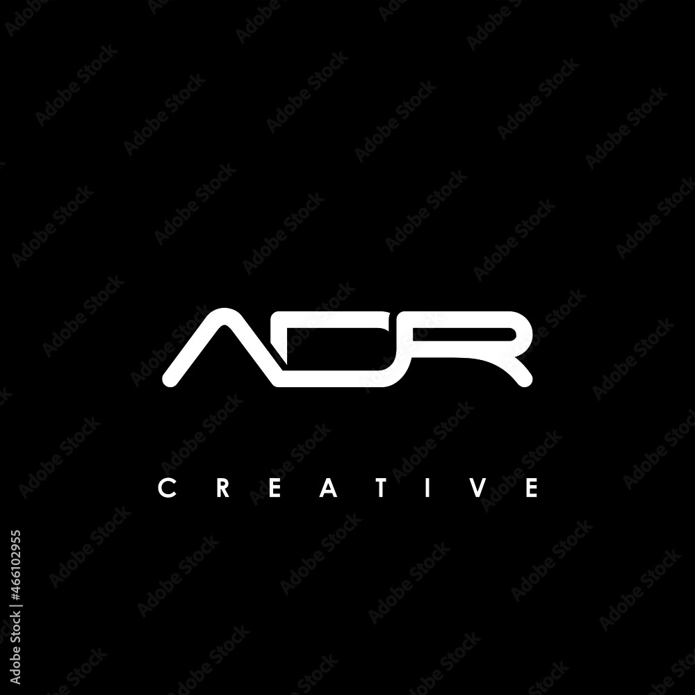 ADR Letter Initial Logo Design Template Vector Illustration