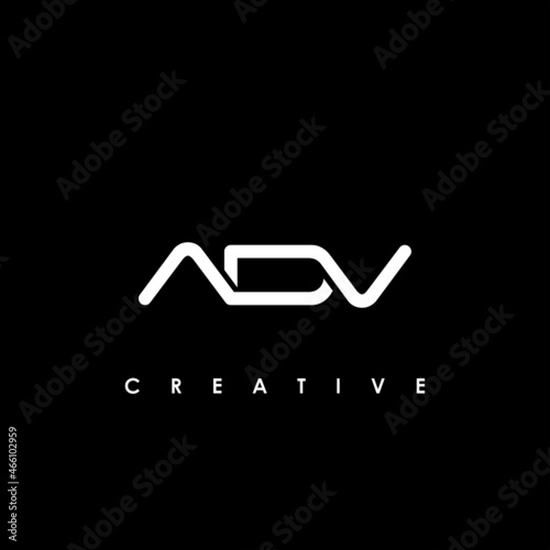 ADV Letter Initial Logo Design Template Vector Illustration