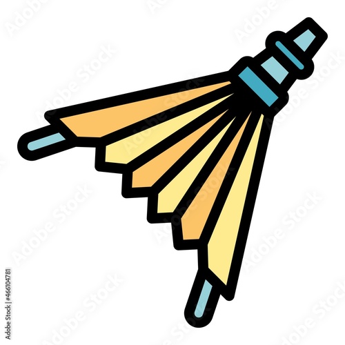 Blacksmith air tool icon. Outline blacksmith air tool vector icon color flat isolated