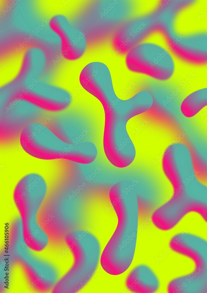 Obraz premium Abstract bubble, liquid background design, fluid, gradient color.