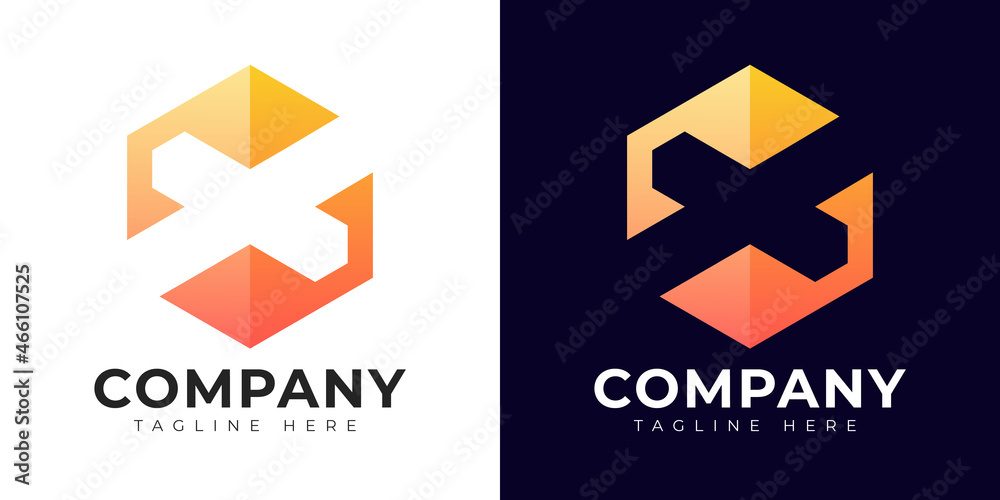 Modern gradient style letter x logo template. x letter design vector with colorful creative hexagon sign. Modern gradient style letter x logo template. x letter design vector with colorful creative hexagon sign.