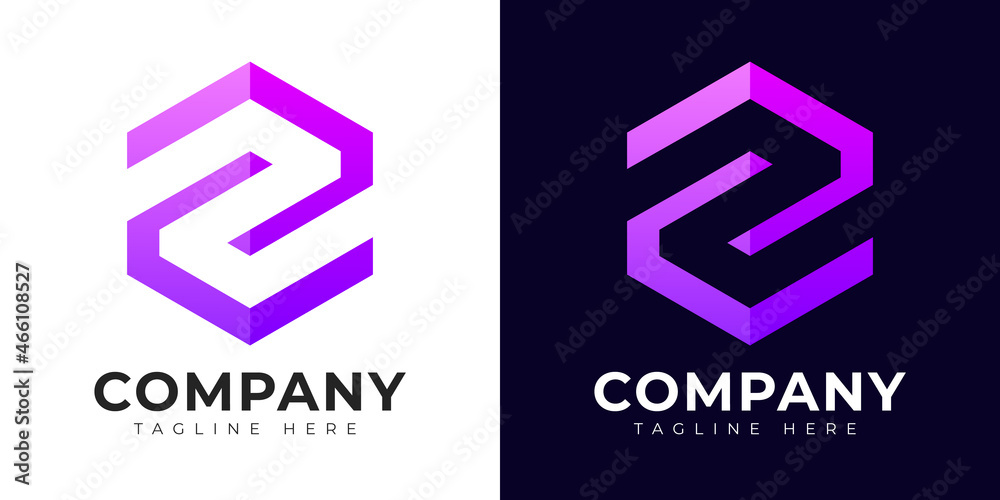 Modern gradient style letter z logo template. Z letter design vector with colorful creative hexagon sign. Modern gradient style letter z logo template. Z letter design vector with colorful creative hexagon sign.