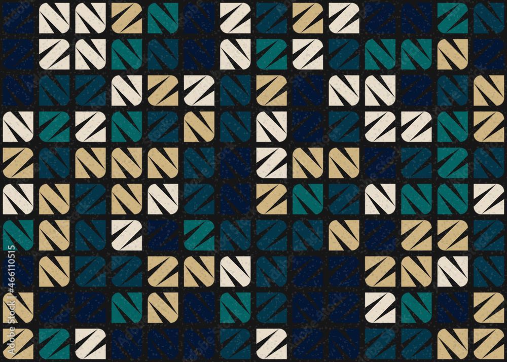 Fototapeta premium Abstract Geometric Pattern generative computational art illustration