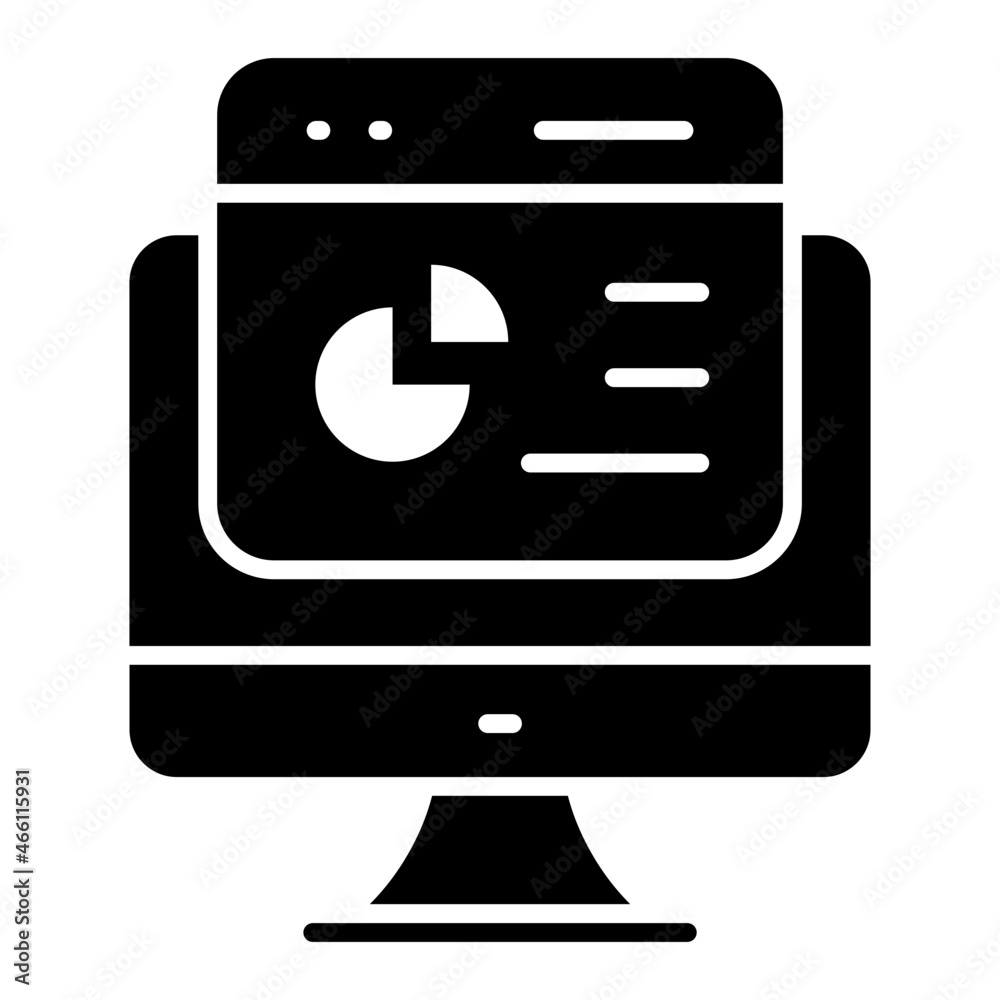 A premium download icon of web statistics A premium download icon of web statistics