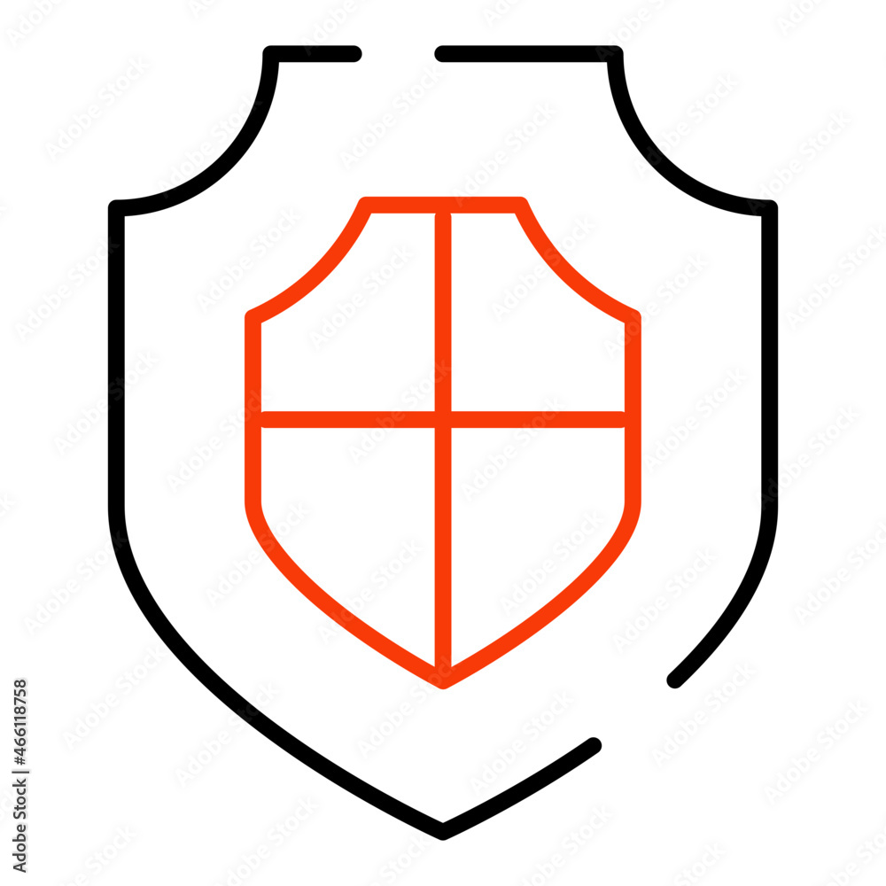 An editable design icon of security shield