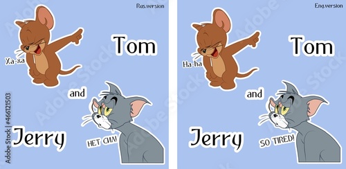 Stickers Tom and Jerry