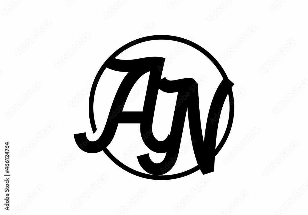Unique shape of AN initial letter Unique shape of AN initial letter