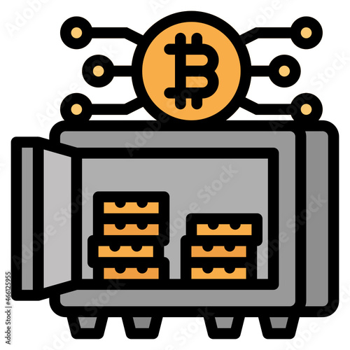 safebox line icon