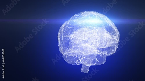 Human brain scan technology concept photo
