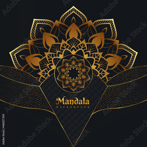 Floral and mandala ornamental decorative  background Premium Vector