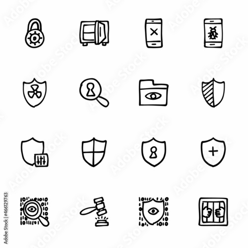 hand drawn Icons - Doodles, vector
